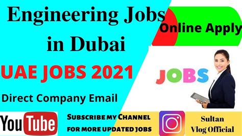 Engineering Jobs In Dubai Uae Jobs 2021 Youtube