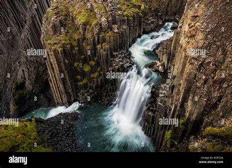 Litlanesfoss Waterfall Near Egilsstadir Iceland Stock Photo Alamy
