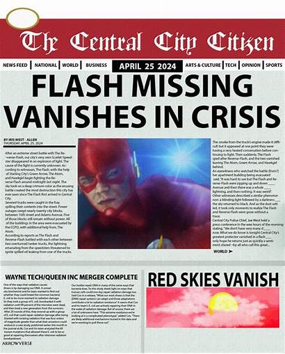 Flash Future 2024 Barry Reverse Arrowverse Newspaper