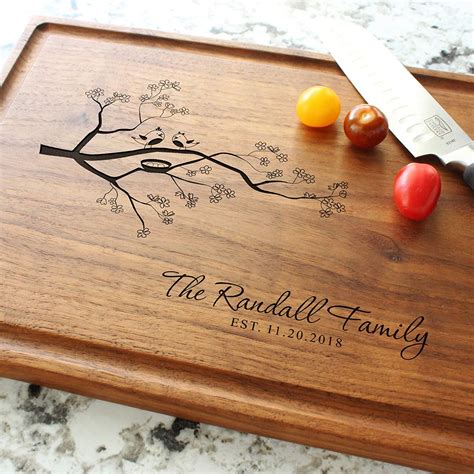 Personalized Engraved Charcuterie Cutting Board Designs For Parents