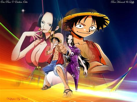 71 Wallpaper Of Luffy And Hancock Images And Pictures Myweb