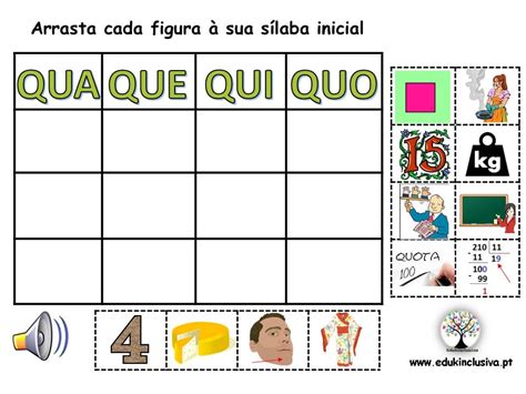 Ficha De Leitura Qua Que Qui Quo