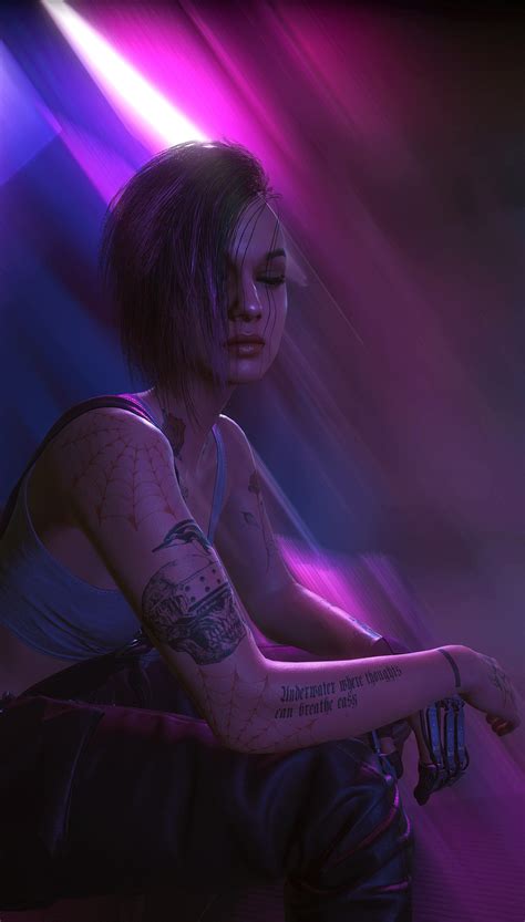 Cyberpunk 2077 Judy Alvarez Ilustração De Mulher Personagem