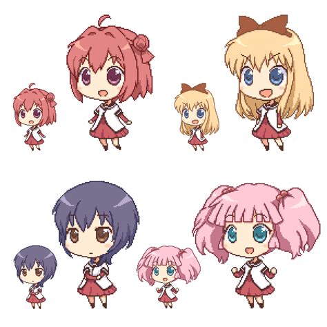 Toshinou Kyouko Akaza Akari Funami Yui And Yoshikawa Chinatsu Yuru