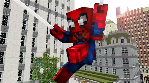 One Day As Spiderman Craftronix Minecraft Animation Youtube