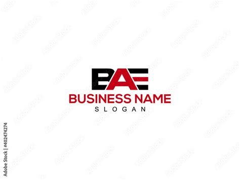 Bae Letter Logo Bae Logo Image Design Stock Vector Adobe Stock