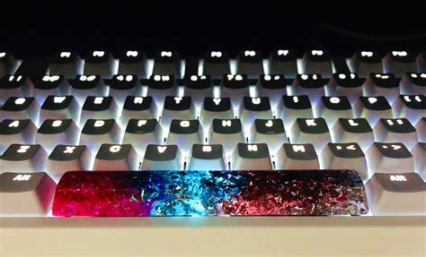 625x Handmade Spacebar Keycap Rainbow Resin Foil Space Bar Etsy