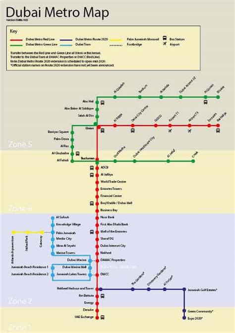 Download Dubai Metro Map Pdf