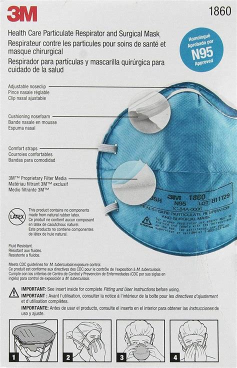 Meets cdc guidelines for mycobacterium. 3M 1860 N95 Head-Mounted Medical Protective Mask In Stock ...