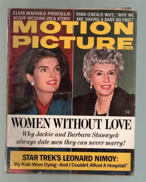 Mag Motion Picture Jackie Kennedybarbara Stanwyck Leonard Nimoy 7