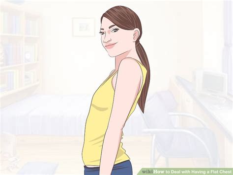 how to deal with having a flat chest with pictures wikihow