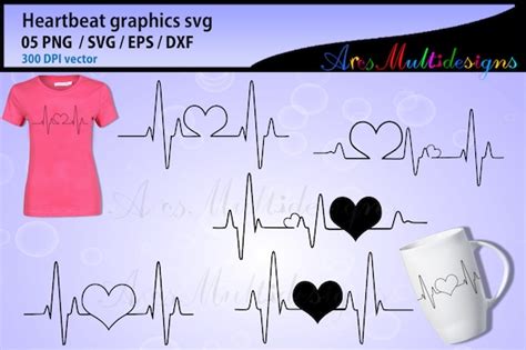 Heartbeat Line Svg Ekg Svg Heartbeat Clipart Vector Cut Files Circut