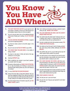 Maybe you would like to learn more about one of these? Checklist for ADD/ADHD in Boys - "Boys tend to be more ...