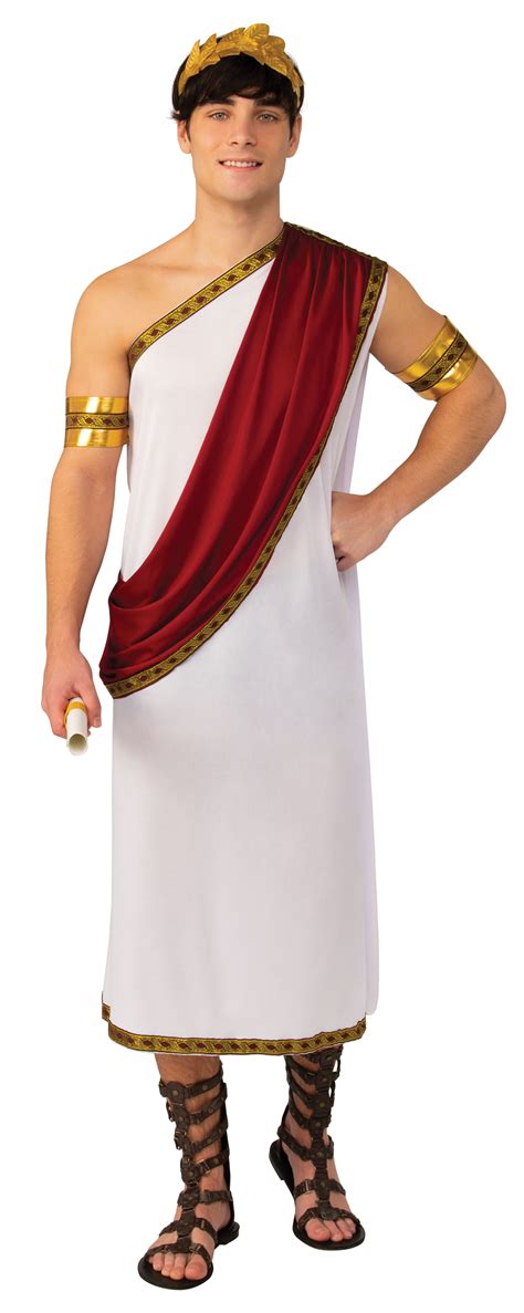 Adult Ceasar Toga Greek Roman Fancy Dress Costume Outfit Grecian Julius