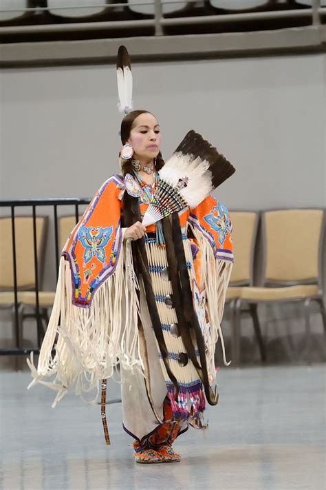 Amazing Folk Costume Of American Native Indian Woman Pow Wow Native