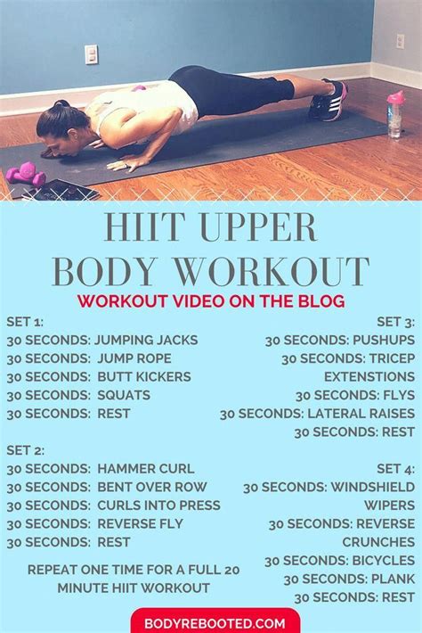 Day Hiit Workout With Weights Upper Body For Women Fitness And Workout Abs Tutorial