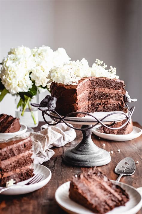 Absolutely Decadent And Irresistibly Moist Vegan Chocolate Cake Layered