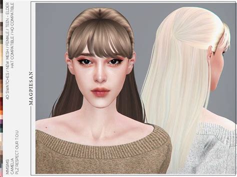 Camelia Hair Sims Sims 4