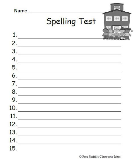 4 Best Images Of Printable Blank Spelling Worksheets Free Printable