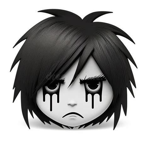Emo 3d Emoji Face Ai Generated Stock Image Image Of Colorful