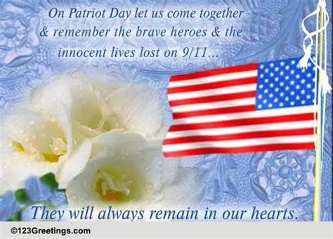 In Remembrance Of Our Heroes Free Patriot Day Ecards Greeting Cards