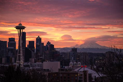 Seattle Sunrise Photo Credit To Emkphoto 4096 X 2731 Hd Wallpapers