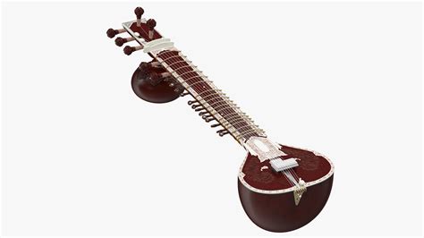 Sitar Indian Classical Musical Instrument 3d Model Turbosquid 1640737
