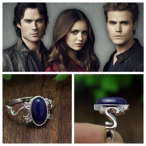 925 Sterling Silver Women Jewelry Ring Vampire Diaries Elenas Daylight
