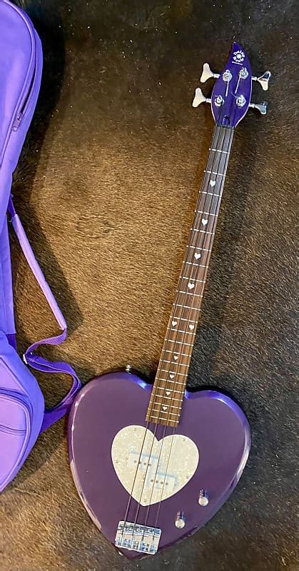 Daisy Rock Heartbreaker Bass 💜 Purple With Matching Soft Case Reverb