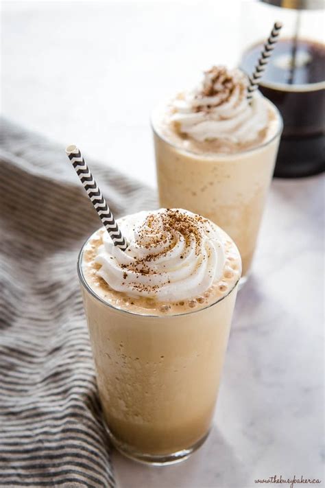 Healthy Homemade Frappuccino Vegan Option The Busy Baker