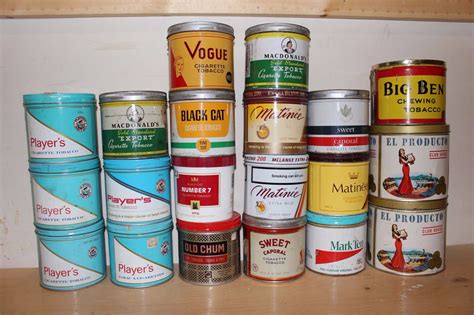 Lot Of Assorted Tobacco Tins 20
