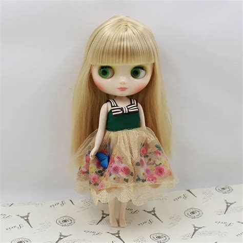 Fortune Days Nude Factory Middle Blyth Doll Black Hair With Bangs Without Bangs Suitable For