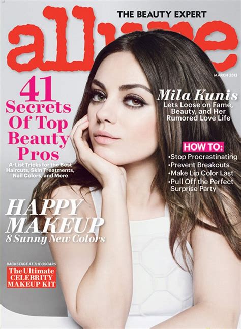 Mila Kunis Covers ‘allure Magazine March 2013 Tommy
