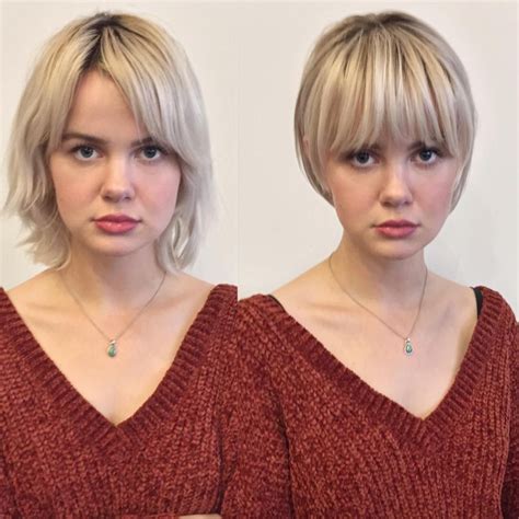 Long To Short Hairstyles Before And After Women Short Haircut Ideas Long To Short Hair Long