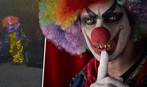 Killer Clown Caught On Video Prankster Scared Off By Feisty Gran Uk