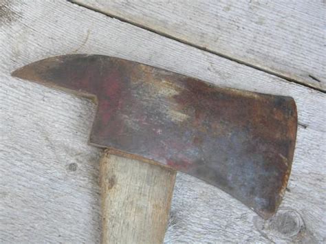 Vintage Old Mann Firemans Tool Fire Axe Lewistown Pa