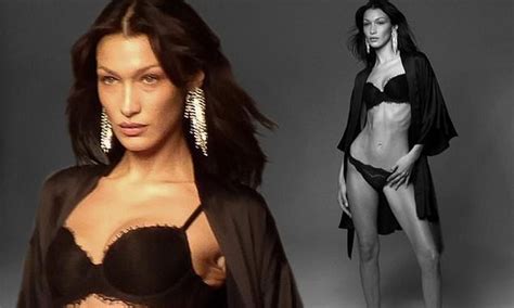 Bella Hadid Showcases Jaw Dropping Figure In Victorias Secret Lingerie Daily Mail Online