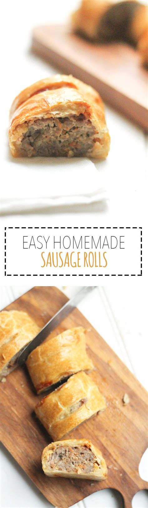 Easy Homemade Sausage Rolls Add Some Veg Recipe Homemade Sausage