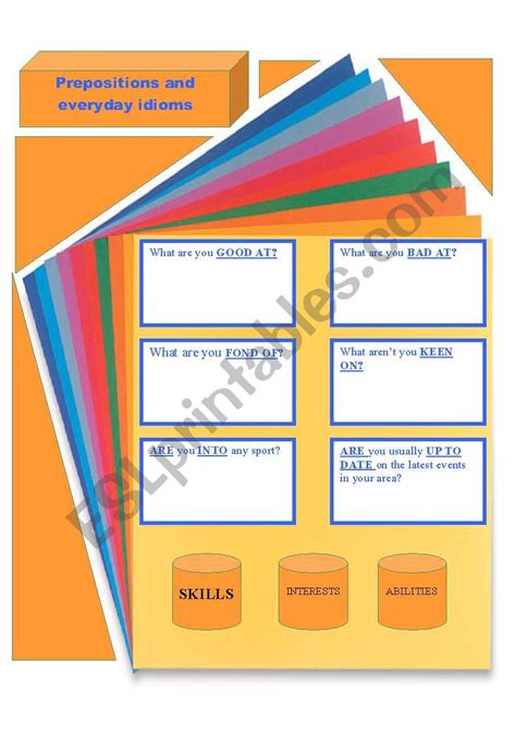 Skills Abilities And Interests Esl Worksheet By Viggia F