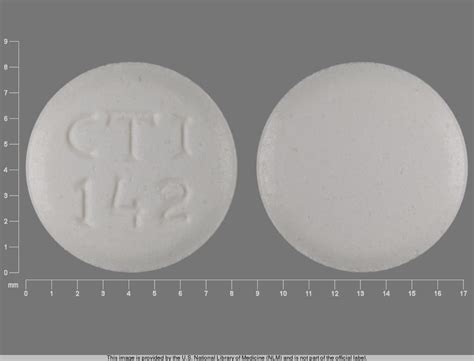 Pill Finder CTI White Round Medicine
