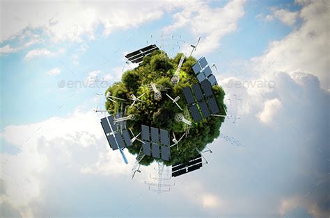 Green Energy Planet Graphics Graphicriver