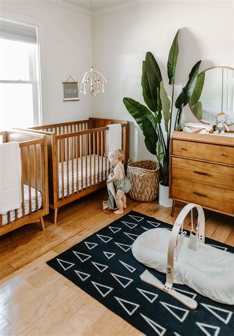 West Elm X Pbk Mid Century Convertible Baby Crib Baby Room Design