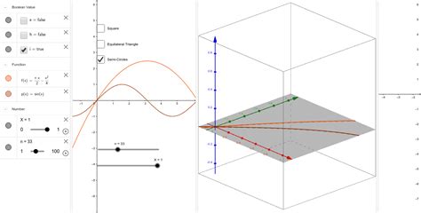 Visualizing Volumes By Known Cross Section Geogebra