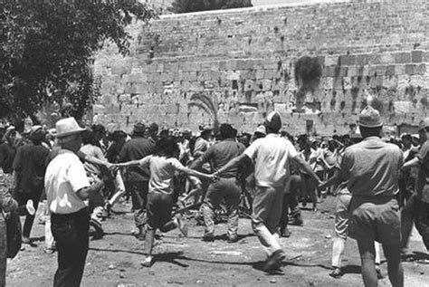 Israelis Dancing The Hora At The Western Wall After The Unification Of