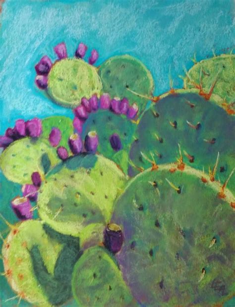 Anna Lisa Leal Art In Progress Plenty Prickly Cactus Art Prickly