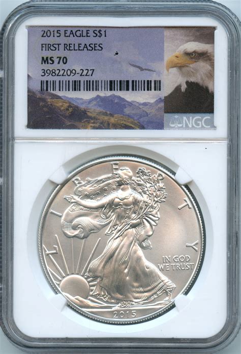 2015 American Silver Eagle Ngc Ms70 First Releases American Rare