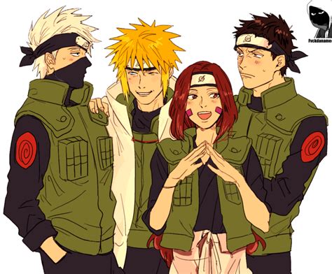 Team Minato By Fvckfdaname Naruto Kakashi Naruto Team 7 Anime Naruto