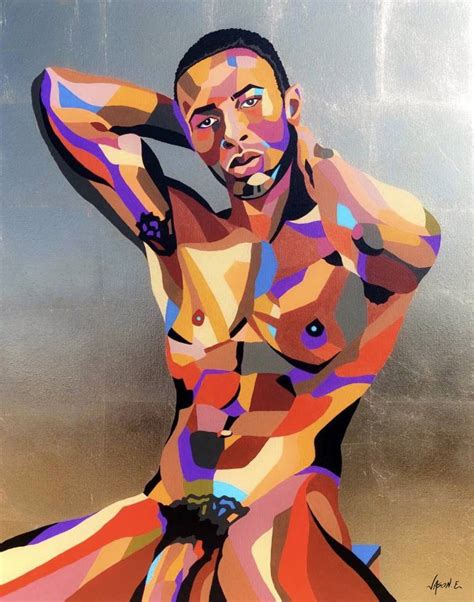 African American Gay Nude Male Painting By Jason Ebrahimi Saatchi Art