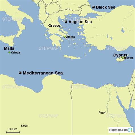 Stepmap Mediterranean Europe Landkarte Für Germany