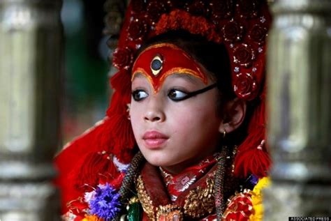 A Kumari Or Living Goddess In Nepal Travelbiznews